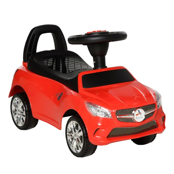 Aosom Red Toddler Ride On Push Car Foot-to-Floor with Horn Music Headlights Storage - product image 1