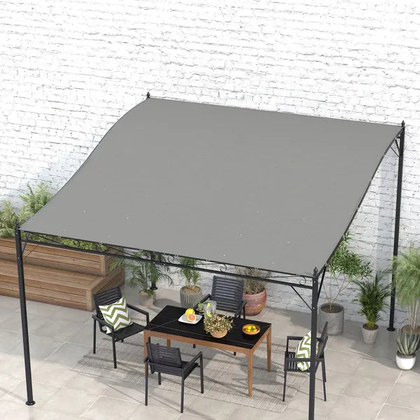 Outsunny Replacement Canopy for 10x10 Pergola Dark Gray UV Protection Easy Install 84C-038 Series - product image 10