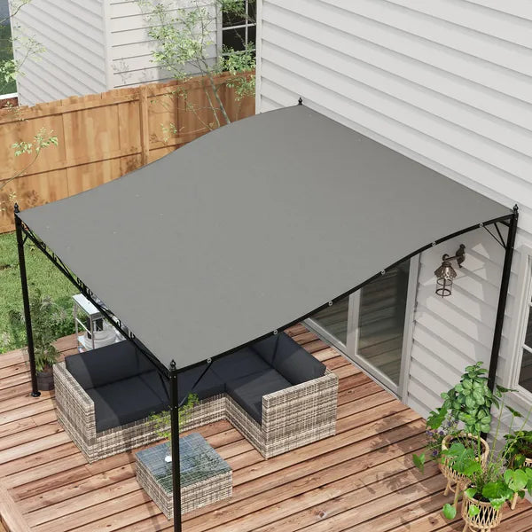Outsunny Replacement Canopy for 10x10 Pergola Dark Gray UV Protection Easy Install 84C-038 Series - product image 2