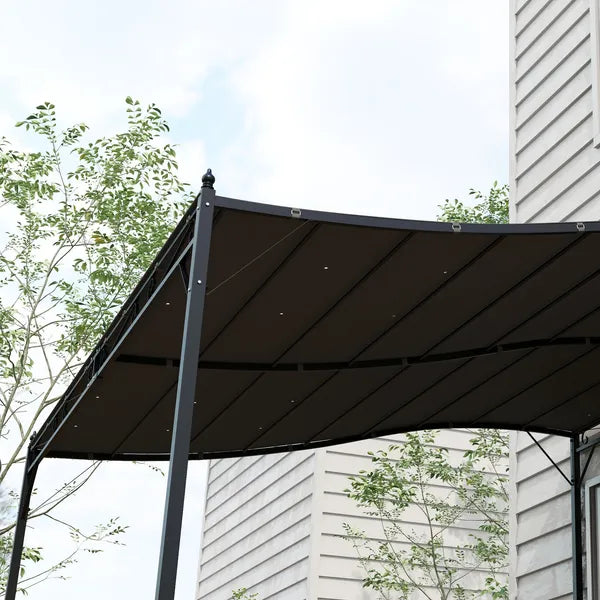 Outsunny Replacement Canopy for 10x10 Pergola Dark Gray UV Protection Easy Install 84C-038 Series - product image 8