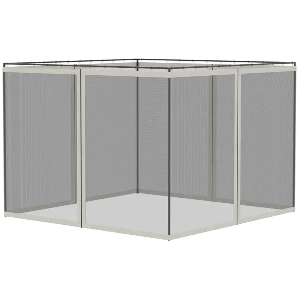 Replacement Mesh Netting for 10 x 13 Gazebo Canopy Tents Zippered White - product image 8