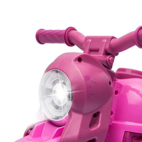 Qaba Ride On Motorcycle, 6V Ride on Bubble Car, 3 Wheeled Electric Motorcycle for Kids with LED Headlight, Music, Pink - product image 9