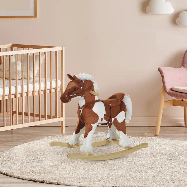 Rocking Horse, Kids Plush Airplane Rocker, Nursery Rhyme Sounds, Educational Toy for Boys and Girls - product image 10