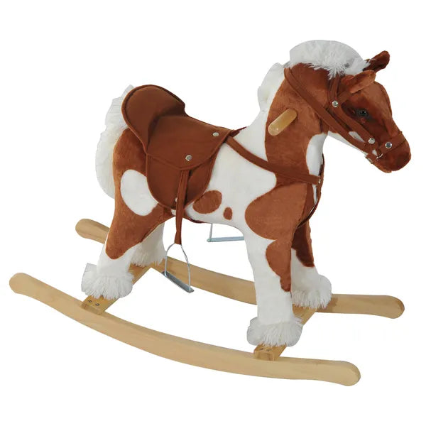 Rocking Horse, Kids Plush Airplane Rocker, Nursery Rhyme Sounds, Educational Toy for Boys and Girls - product image 1
