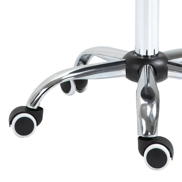 HOMCOM Rolling Saddle Stool Ergonomic PU Leather Height Adjustable Hydraulic Spa Chair Grey - product image 9