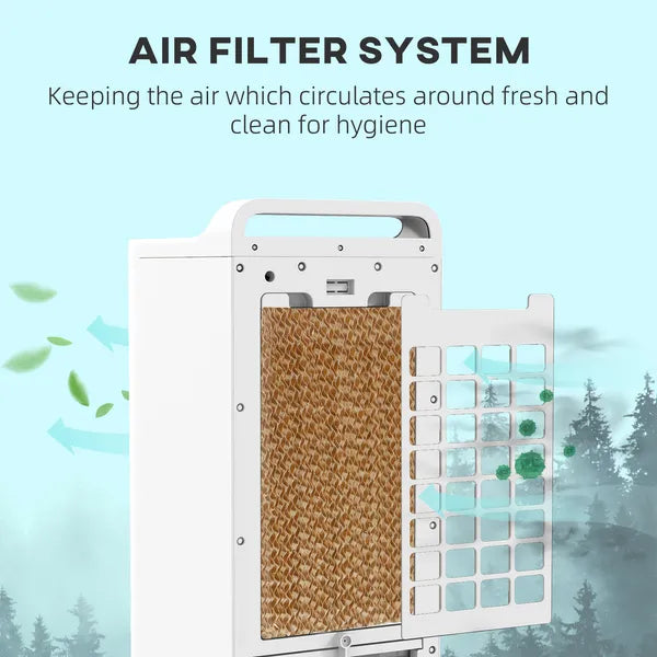 HOMCOM Room Air Cooler with Ice Packs, Ice Cooling Fan Water Humidifier Unit with Remote, Timer, Oscillating - product image 4