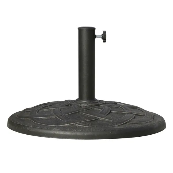 Outsunny 21.5 Inch 44 lb Round Resin Patio Umbrella Base for 1.5 and 1.89 Inch Poles Bronze - product image 14