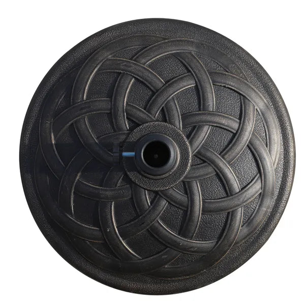 Outsunny 21.5 Inch 44 lb Round Resin Patio Umbrella Base for 1.5 and 1.89 Inch Poles Bronze - product image 12