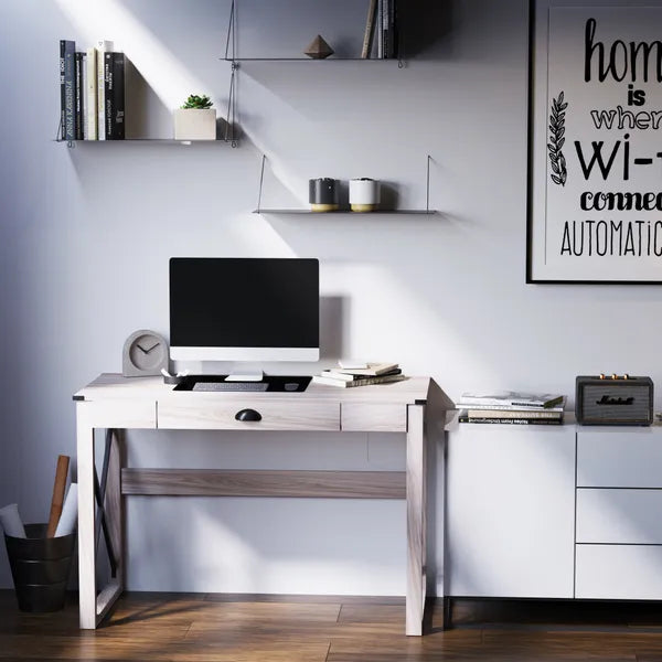 Rustic Writing Desk Farmhouse Home Office Computer Workstation with Drawer - product image 10