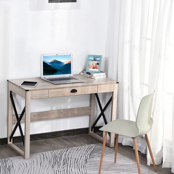 Rustic Writing Desk Farmhouse Home Office Computer Workstation with Drawer - product image 6