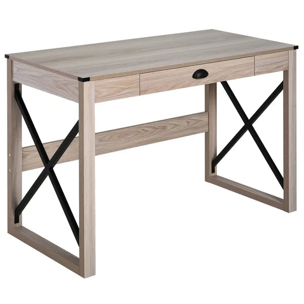 Rustic Writing Desk Farmhouse Home Office Computer Workstation with Drawer - product image 1