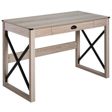Rustic Writing Desk Farmhouse Home Office Computer Workstation with Drawer - product image 1