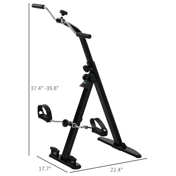 Seated Pedal Exerciser with LCD Monitor, Adjustable Resistance and Foot Rollers - product image 3