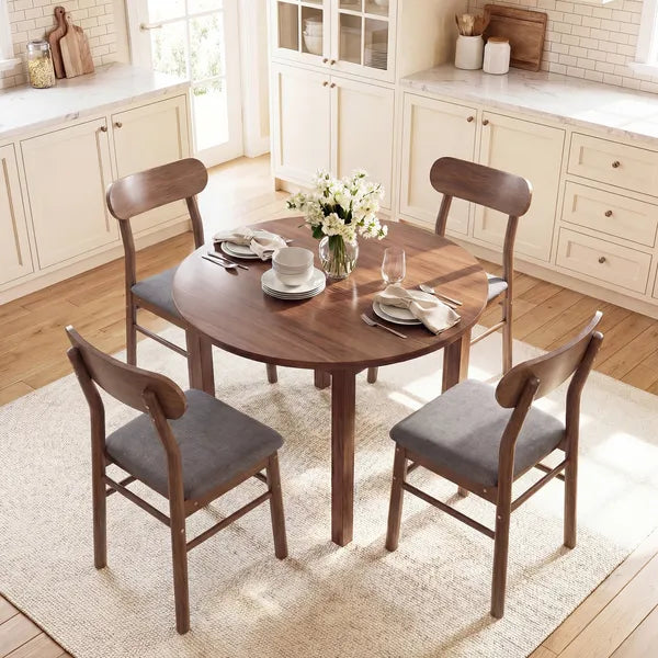 HOMCOM Set of 2 Dining Chairs, Upholstered Dining Room Chairs with Rubberwood Legs and Padded Seat for Kitchen, Gray - product image 9