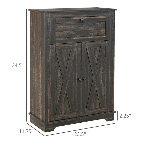 Sideboard Buffet Storage Cabinet, Small Free Standing Cabinet with Doors and Drawer for Kitchen, Living room, Dark Brown - product image 3