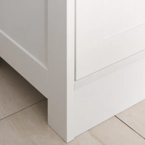 Kleankin Slim Bathroom Storage Cabinet Tall Narrow Linen Tower with Acrylic Door Drawer and Shelves White - product image 10
