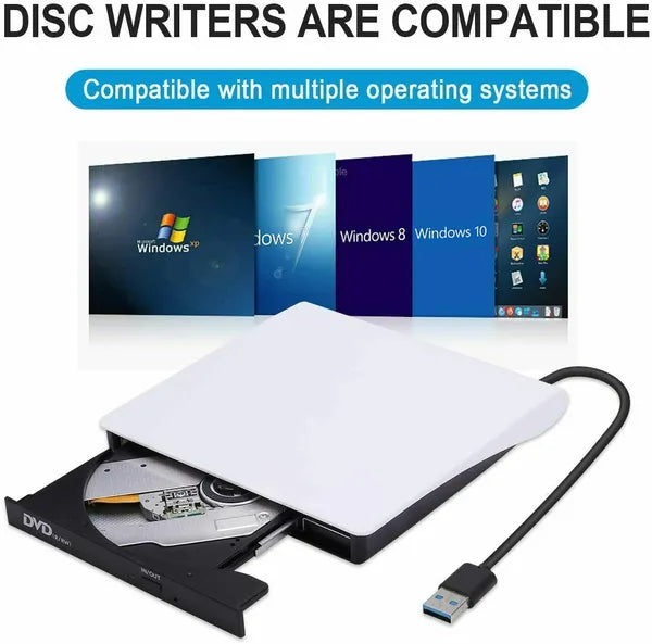 Slim USB 3.0 External CD DVD Drive Burner Reader Writer for Laptop PC and Mac - product view 6