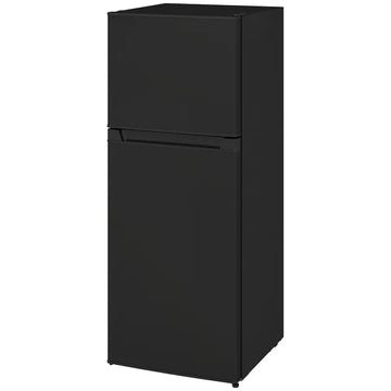 HOMCOM Small Fridge with Freezer, 4 Cu Ft Refrigerator with Reversible Doors, Black - product image 1
