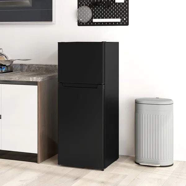 HOMCOM Small Fridge with Freezer, 4 Cu Ft Refrigerator with Reversible Doors, Black - product image 10