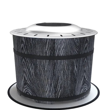 Outsunny Smokeless Fire Pit Portable Magnesium Oxide Bonfire Stove with Mat Black For Patio and Picnic - product image 1