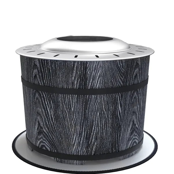Outsunny Smokeless Fire Pit Portable Magnesium Oxide Bonfire Stove with Mat Black For Patio and Picnic - product image 1