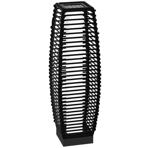Outsunny Solar Floor Lamp, Outdoor Rattan Garden Lantern Pathway Light and Decorative Driveway Lighting with Auto On/Off LED Lights for Porch, Yard - product image 11