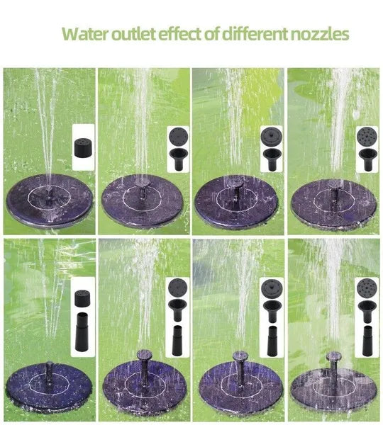 1.4W Solar Bird Bath Fountain Pump with 4 Nozzles - product view 6