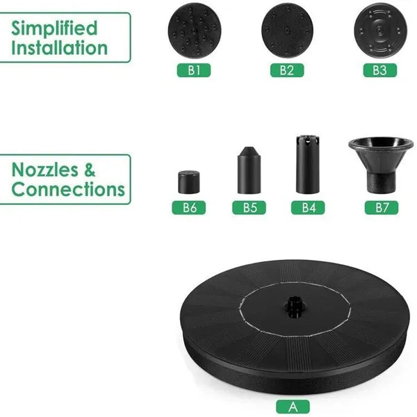 1.4W Solar Bird Bath Fountain Pump with 4 Nozzles - product view 11