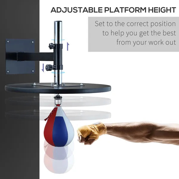 Speed Bag Platform Adjustable Wall Mounted Boxing MMA Workout - product image 4