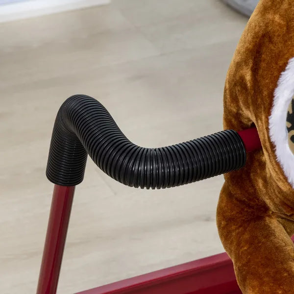 Qaba Spring Rocking Horse with Sound for Kids Ages 3 Plus Almond - product image 9