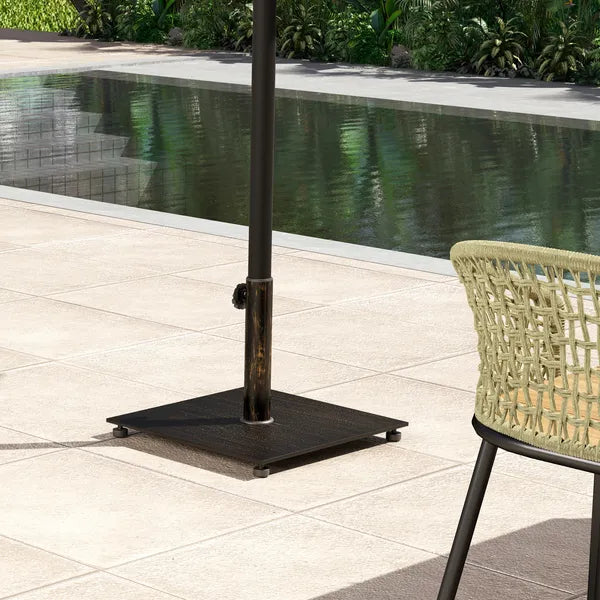 Outsunny Square Patio Umbrella Base, 29 lbs Metal Umbrella Stand Base with Adjustable Foot Pads - product image 8