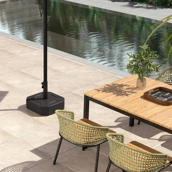 Outsunny Square Patio Umbrella Base Holder, Heavy-Duty Outdoor Umbrella Stand Base, Filled Up to 55lbs with Stand or 44lbs with Water for Garden - product image 9