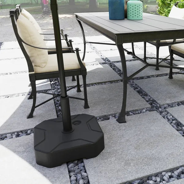 Outsunny Square Patio Umbrella Base Holder, Heavy-Duty Outdoor Umbrella Stand Base, Filled Up to 55lbs with Stand or 44lbs with Water for Garden - product image 8