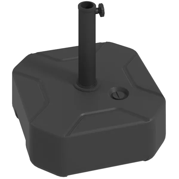 Outsunny Square Patio Umbrella Base Holder, Heavy-Duty Outdoor Umbrella Stand Base, Filled Up to 55lbs with Stand or 44lbs with Water for Garden - product image 1
