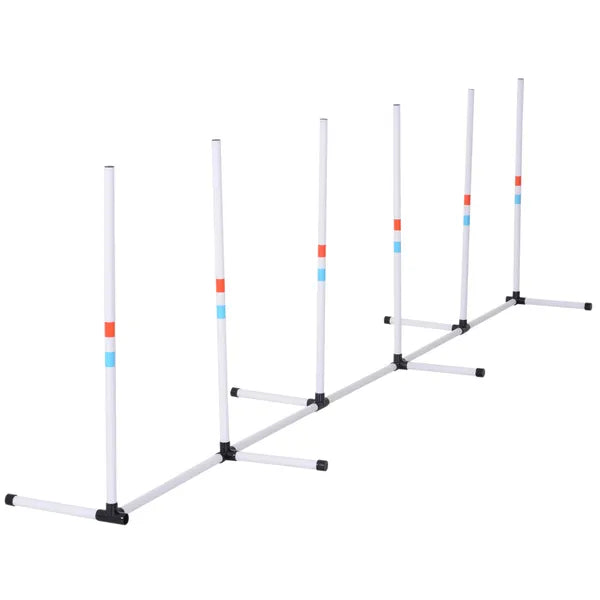 Sturdy Dog Weaves Poles Pet Speed and Agility Equipment Dogs Obstacle Outdoor with Storage Bag - product image 1