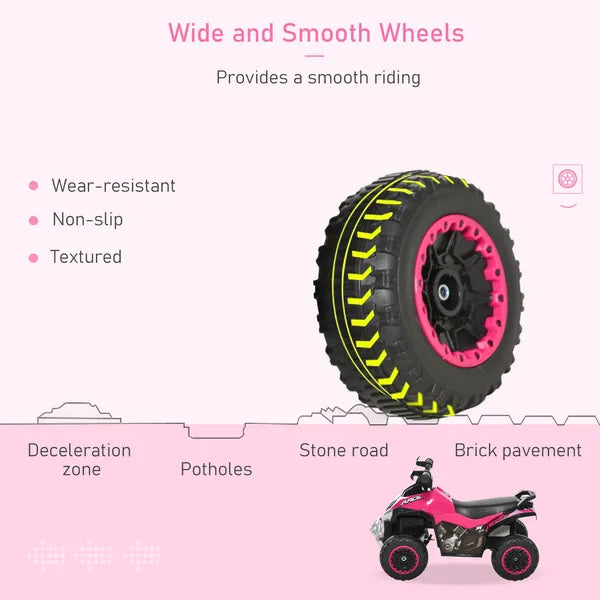 Aosom Toddler Push Car Foot-to-Floor 4 Wheels Music Light Pink for Kids 18-36 Months - product image 5