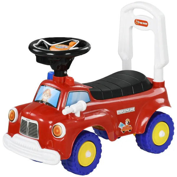 Toddler Ride On Fire Truck with Music, Horn, Under Seat Storage, for Kids 18-36 Months, Red - product image 1