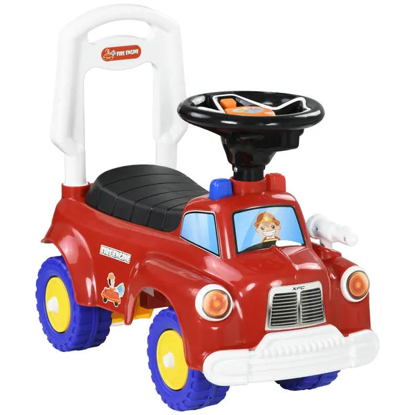 Toddler Ride On Fire Truck with Music, Horn, Under Seat Storage, for Kids 18-36 Months, Red - product image 11