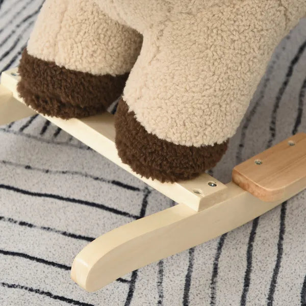 Qaba Plush Rocking Lion with Seat Belt and Sound Brown for Ages 18-36 Months - product image 8