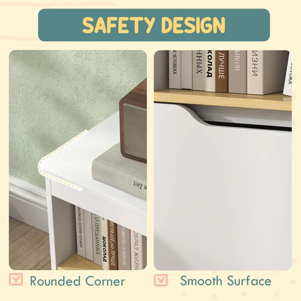 Toy Storage Organizer with 2 Drawers, Toy Shelf, Large Top, for Bedroom, Nursery, Living Room, White - product image 4