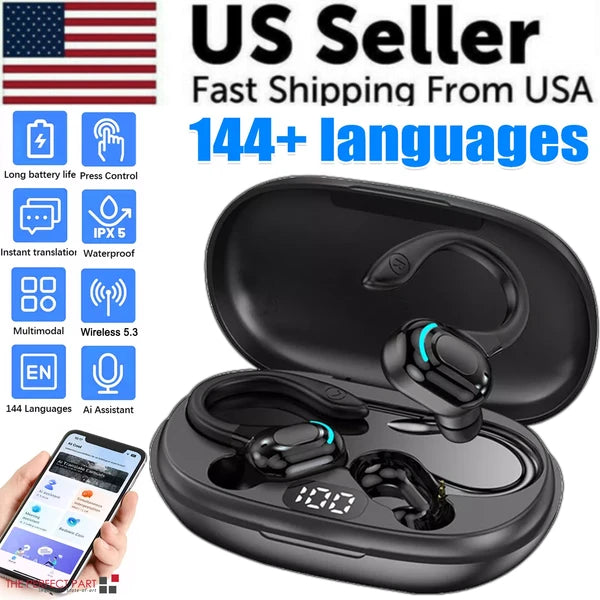 Real Time Translation Earbuds with 144 Languages Online and Offline Modes