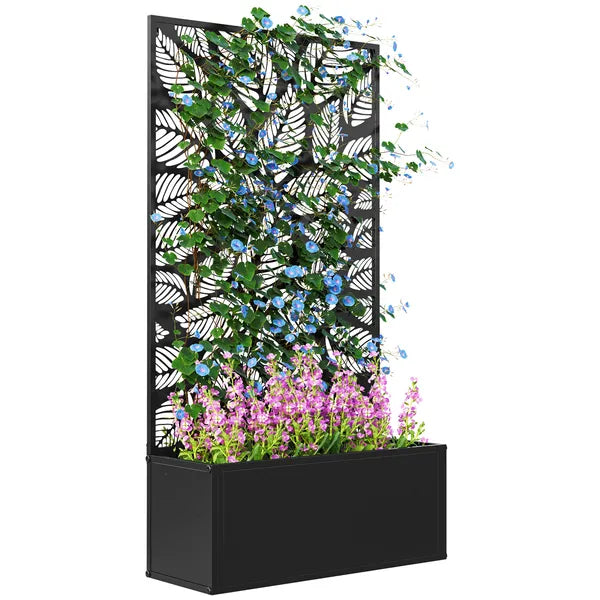 Outsunny Trellis Garden Bed, Freestanding or Wall Mounted Flower Bed for Climbing Plants, Outside Garden, Inside Balcony - product image 11