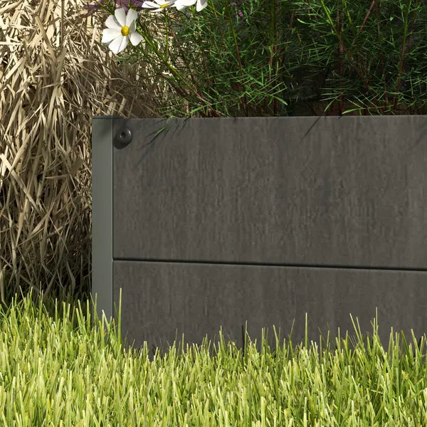 Outsunny Trellis Planter for Climbing Plants, Raised Garden Bed with Trellis, Planter Box for Outdoor Garden, Dark Gray - product image 8