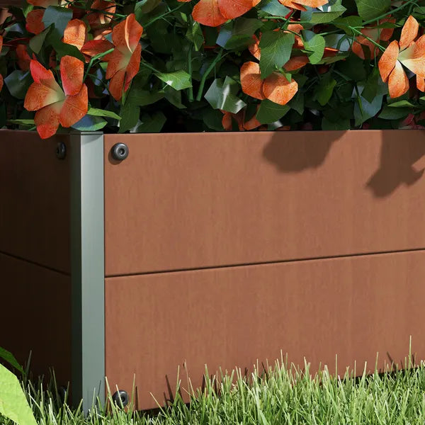 Outsunny Trellis Planter for Climbing Plants, Raised Garden Bed with Trellis, Planter Box for Outdoor, Garden, Light Brown - product image 8