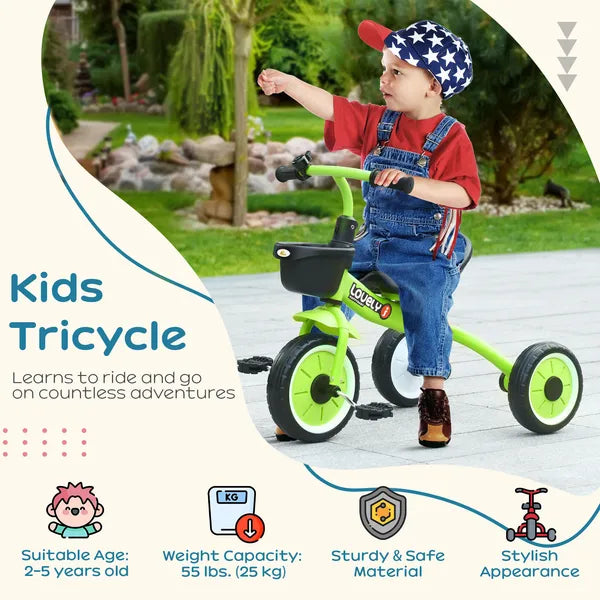 Tricycle for Kids Age 2-5, Toddler Bike for Children, Green - product image 4