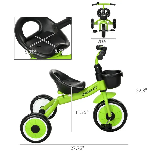 Tricycle for Kids Age 2-5, Toddler Bike for Children, Green - product image 3