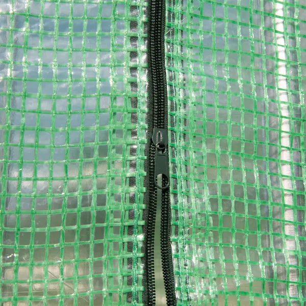 Tunnel Greenhouse 10x3x7 ft Green Walk-In Hot House with Roll-Up Windows Zippered Door Steel Frame PE Cover - product image 8