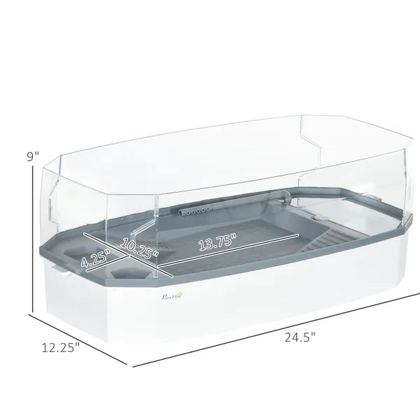 PawHut Turtle Tank Kit with Basking Platform, Water Pump, Filter, Easy Clean Reptile Habitat - product image 3