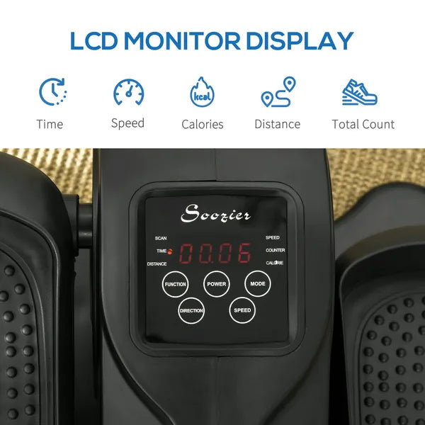 Soozier Under Desk Elliptical Foot Pedal Exerciser with Adjustable Speed Remote LCD - product image 5