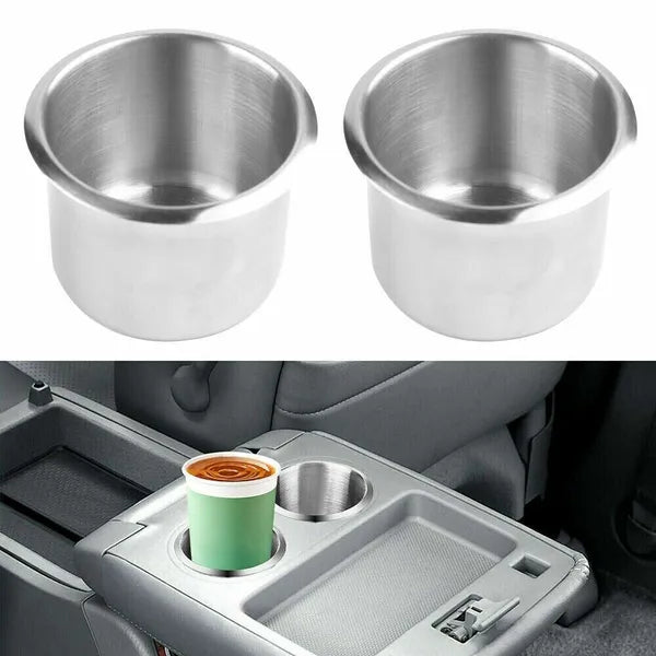 2 Pack Stainless Steel Recessed Cup Holders for Car Boat RV and Marine Use - product view 9